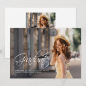 Abschluss 2025 Foto Grad Ankündigung (Vorne/Hinten)