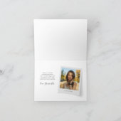 Abschluss 2025 Foto Grad Cap Skript Custom Dankeskarte (Innenseite)