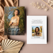 Abschluss 2025 Foto Grad Dankeschön-Karte Mitteilungskarte