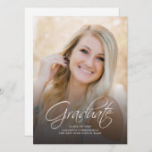 Abschluss 2025 Foto Grad Party Einladung (Vorne/Hinten)