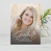 Abschluss 2025 Foto Grad Party Einladung (Stehend Vorderseite)