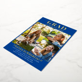 Abschluss 2025 Foto Grad Party Gold Folieneinladung (Gedreht)