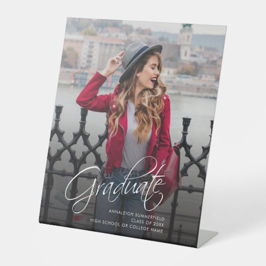 Abschluss 2025 Foto Grad Party Sockelschild (Vorderseite)