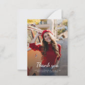 Abschluss 2025 Foto Grad Vielen Dank Foto-Karte Mitteilungskarte (Vorderseite)