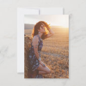 Abschluss 2025 Foto Pampas Grass Grad Party Einladung (Rückseite)