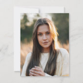 Abschluss 2025 Foto Pampas Grass Graduate Party Einladung (Rückseite)