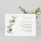 Abschluss 2025 Foto Script Grad Gold Folieneinladung (Stehend vorne)