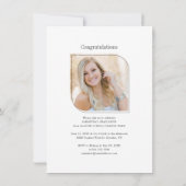 Abschluss 2025 Foto Script Grad Party Einladung (Rückseite)