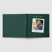 Abschluss 2025 Foto Script Grad Party Gold Foil Gästebuch (Voll)