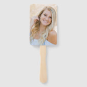 Abschluss 2025 Foto Script Graduate Party Green Fächer (Rückseite)