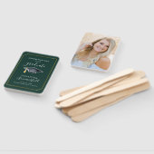 Abschluss 2025 Foto Script Graduate Party Green Fächer (Non-assembled)