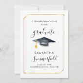 Abschluss 2025 Foto Script Modern Grad Ankündigung (Vorderseite)