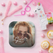 Abschluss 2025 Foto Script-Party Pappteller (Party)