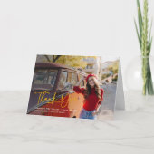 Abschluss 2025 Foto-Skript Handschrift Dankeskarte (Vorderseite)