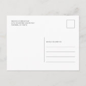 Abschluss 2025 Foto-Skript Save the Date Ankündigungspostkarte (Rückseite)