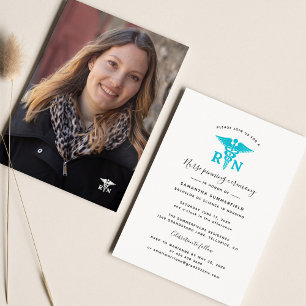 Abschluss 2025 Foto zur Zeremonie der Krankenpfleg Einladung