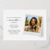 Abschluss 2025 Fotos Bekanntgabe von Script Folieneinladung (Rückseite)