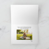 Abschluss 2025 Fotos Einfach handschriftlich Dankeskarte (Innenseite)