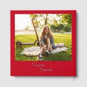 Abschluss 2025 Fotos Grad Party Silberfolie Gästebuch (Rückseite)