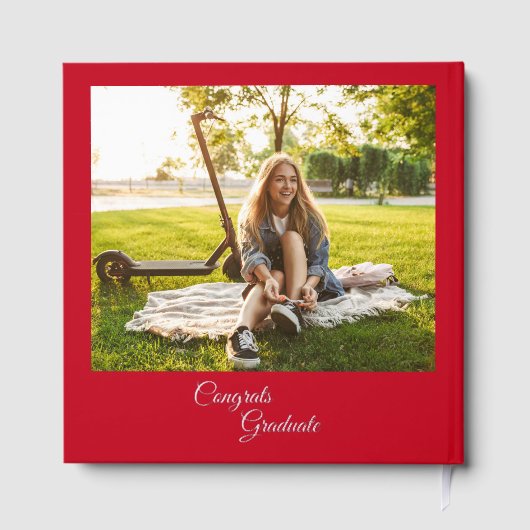 Abschluss 2025 Fotos Grad Party Silberfolie Gästebuch (Rückseite)