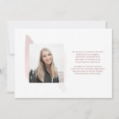 Abschluss 2025 Fotos Handgeschriebenes Skript Ankündigung (Rückseite)