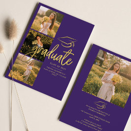 Abschluss 2025 Fotos Lila Party Ankündigung