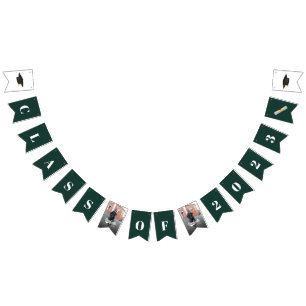 Abschluss 2025 Fotos Modernes Grad Party Wimpelkette