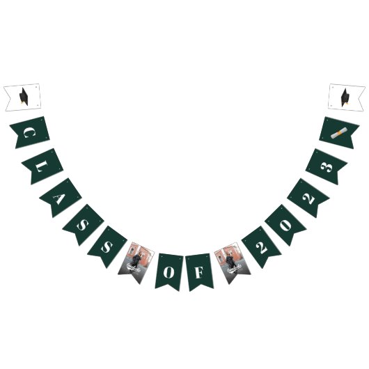 Abschluss 2025 Fotos Modernes Grad Party Wimpelkette (Alle)