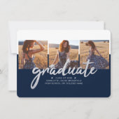 Abschluss 2025 Fotos Navy Blue Ankündigung (Vorderseite)