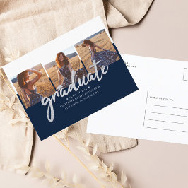 Abschluss 2025 Fotos Skript Ankündigungspostkarte