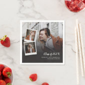 Abschluss 2025 Fotos Skript Modernes Grad Party Serviette (Beispiel)