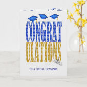 Abschluss 2025 für Grandson Karte (Gelbe Blume)