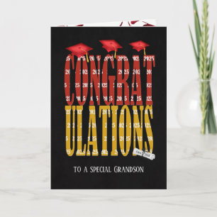 Abschluss 2025 für Grandson Karte