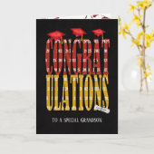 Abschluss 2025 für Grandson Karte (Gelbe Blume)