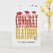 Abschluss 2025 für Grandson Karte (Gelbe Blume)