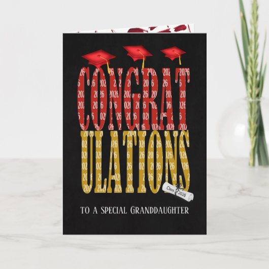 Abschluss 2025 für Großtochter Karte (Vorderseite)