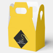 Abschluss 2025 Gelbe Gefälligkeitsboxen Geschenkschachtel (Geöffnet)