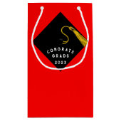 Abschluss 2025 Glückwunsch Kleine Geschenktasche Kleine Geschenktüte (Rückseite)