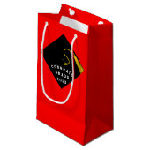 Abschluss 2025 Glückwunsch Kleine Geschenktasche Kleine Geschenktüte (Vorderseite Schrägansicht)