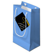 Abschluss 2025 Glückwunsch Kleine Geschenktasche Kleine Geschenktüte (Vorderseite Schrägansicht)