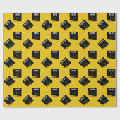 Abschluss 2025 Gold-Geschenk Geschenkpapier (Flach)