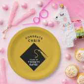 Abschluss 2025 Gold Pappteller (Party)