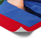 Abschluss 2025 Grad 3 Fotos Rotes Skript Poster (Ecke)