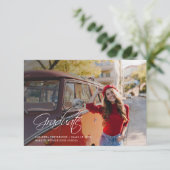 Abschluss 2025 Grad Foto Ankündigung (Stehend Vorderseite)