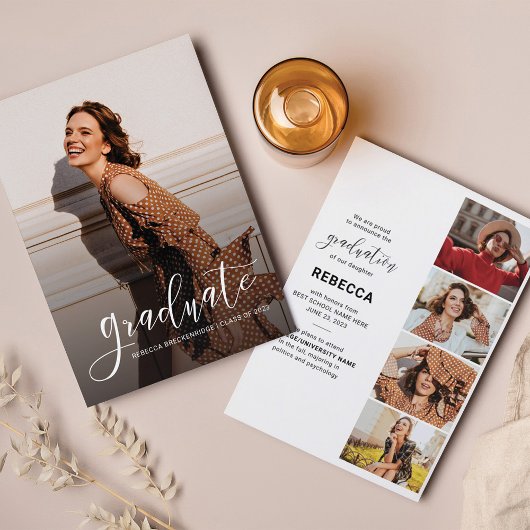 Abschluss 2025 Grad Foto Ankündigung