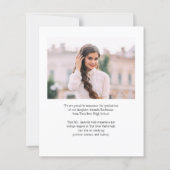 Abschluss 2025 Grad Foto Ankündigung (Rückseite)