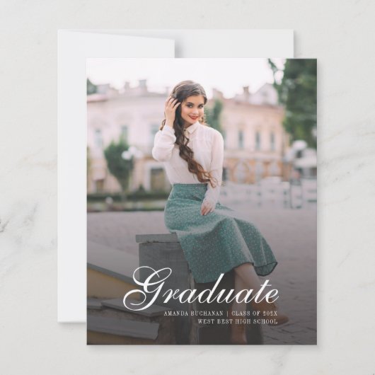 Abschluss 2025 Grad Foto Ankündigung (Vorderseite)