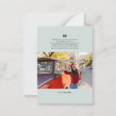 Abschluss 2025 Grad Foto Danke Haushalt Mitteilungskarte (Rückseite)