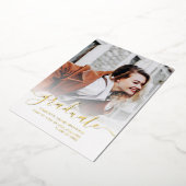 Abschluss 2025 Grad Foto Gold Foil Ankündigung (Gedreht)