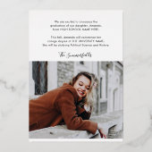 Abschluss 2025 Grad Foto Gold Foil Ankündigung (Rückseite)